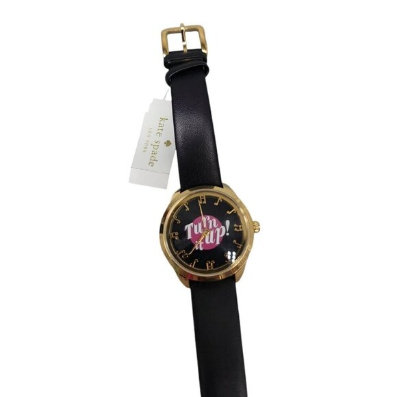 Kate Spade Ladies Quartz Watch Rare Paint the Town Pink 34mm 7" Band Turn it Up - Picture 4 of 16